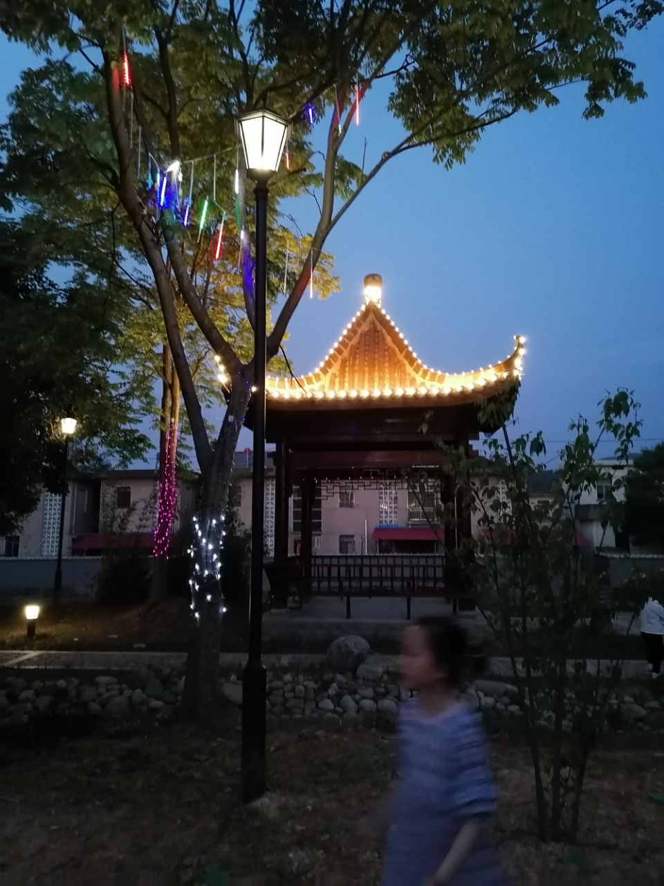 马衙街道滨河小区夜景