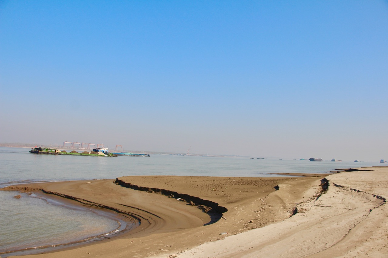 三水北江大堤沙滩图片